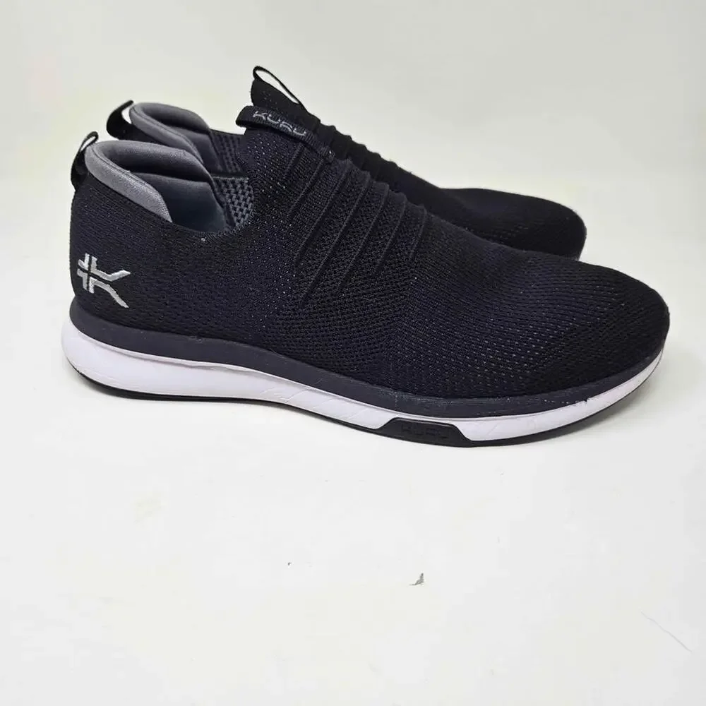 Kuru Atom slip on mens shoes sz 10 Black